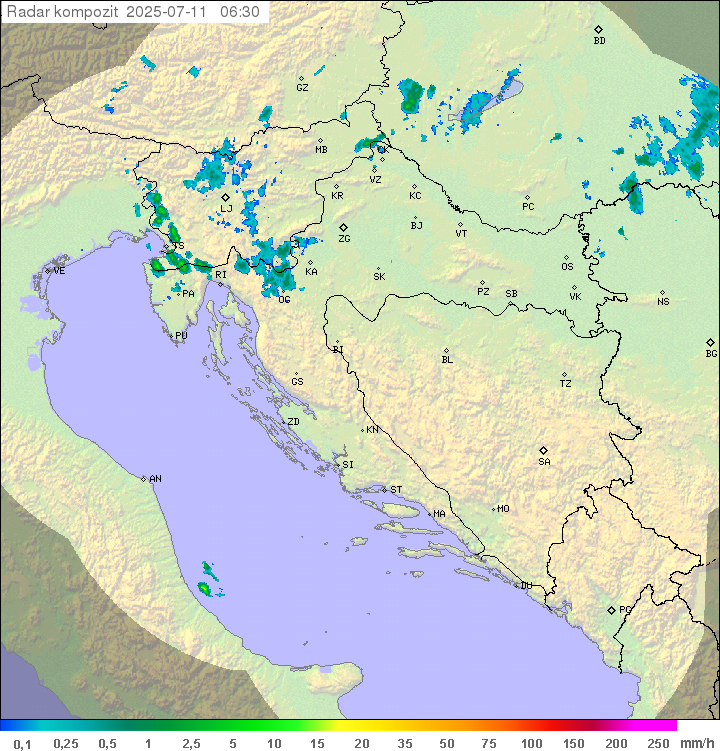 Padavine Hrvaška