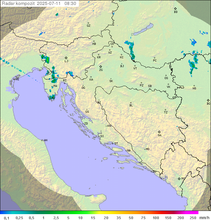 Padavine Hrvaška