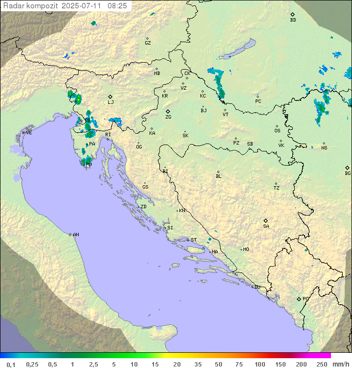 Padavine Hrvaška