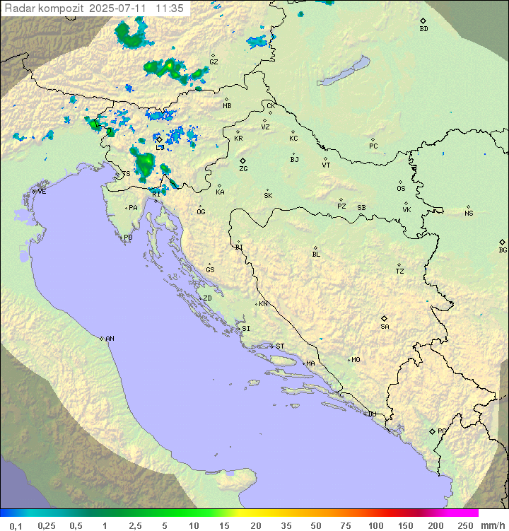 Padavine Hrvaška