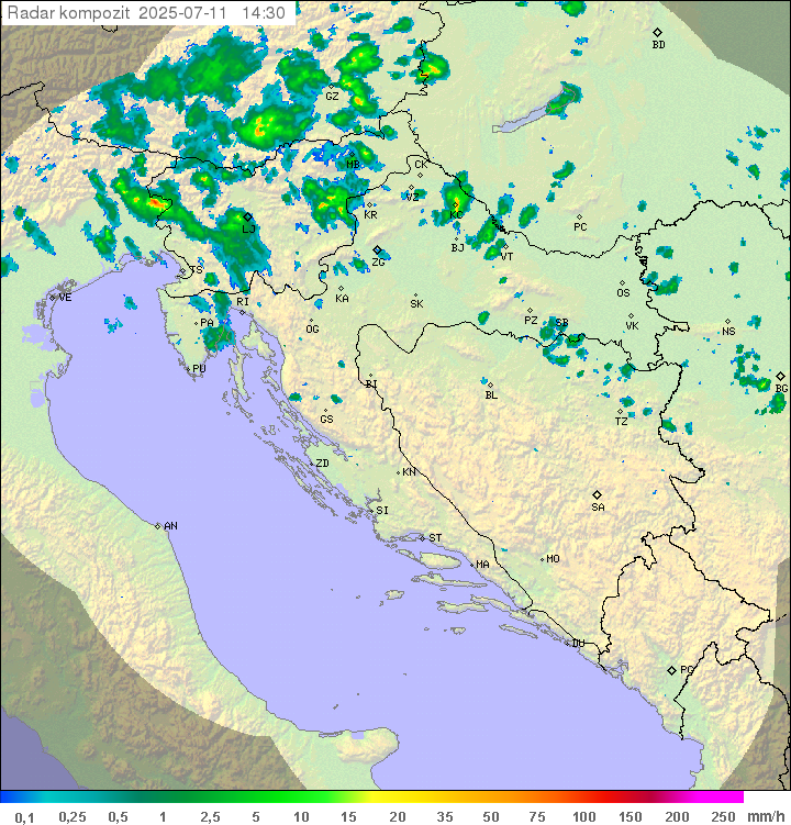 Padavine Hrvaška