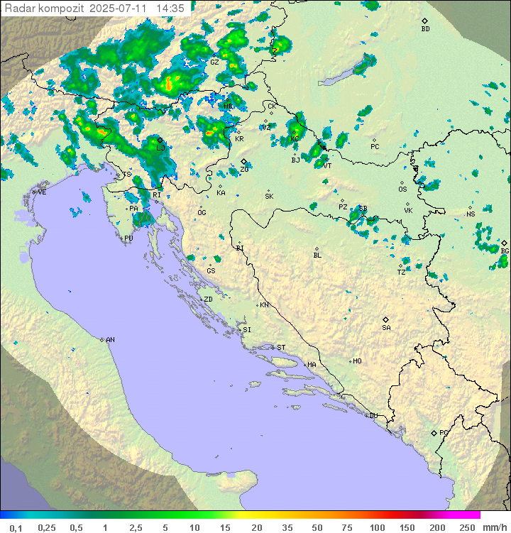 Padavine Hrvaška