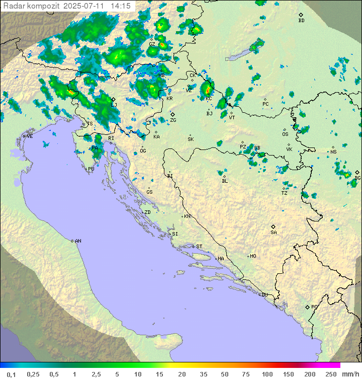 Padavine Hrvaška
