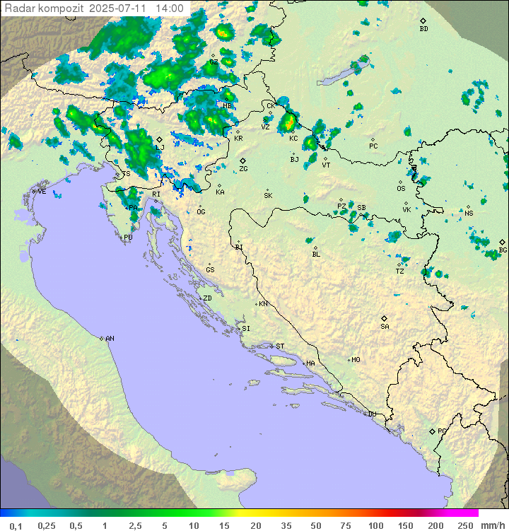 Padavine Hrvaška
