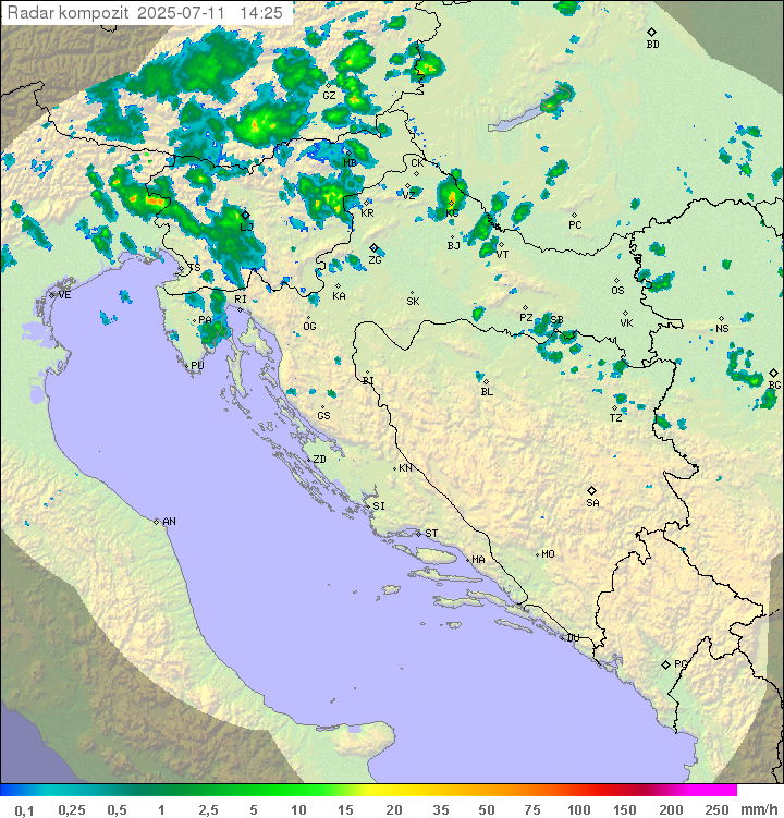 Padavine Hrvaška