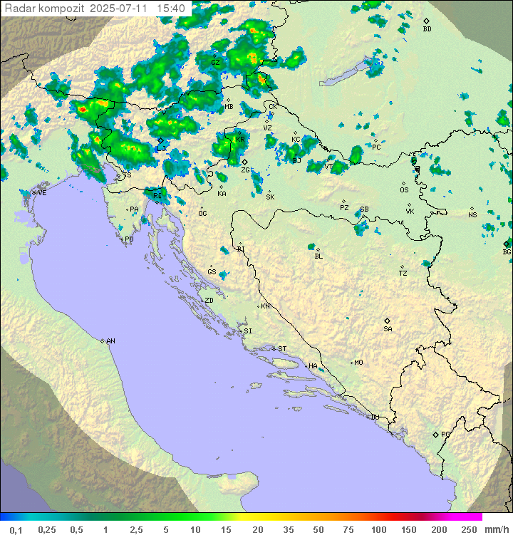 Padavine Hrvaška