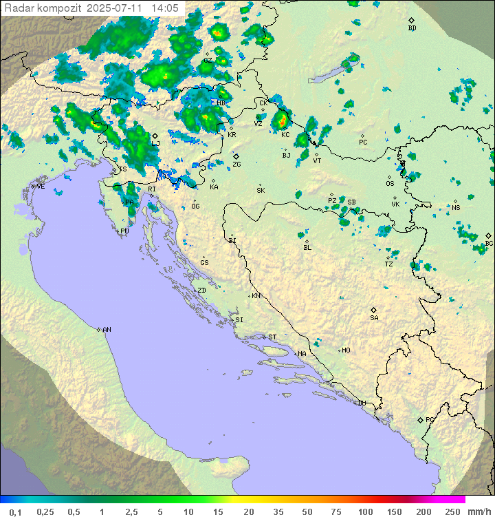 Padavine Hrvaška