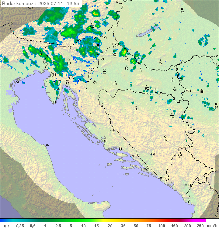 Padavine Hrvaška