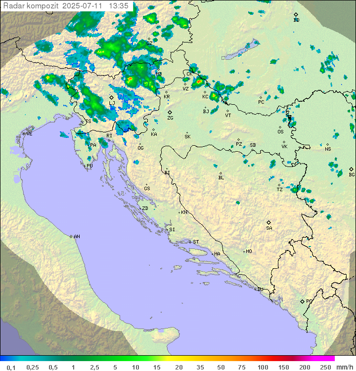 Padavine Hrvaška
