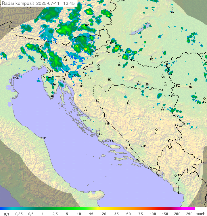 Padavine Hrvaška