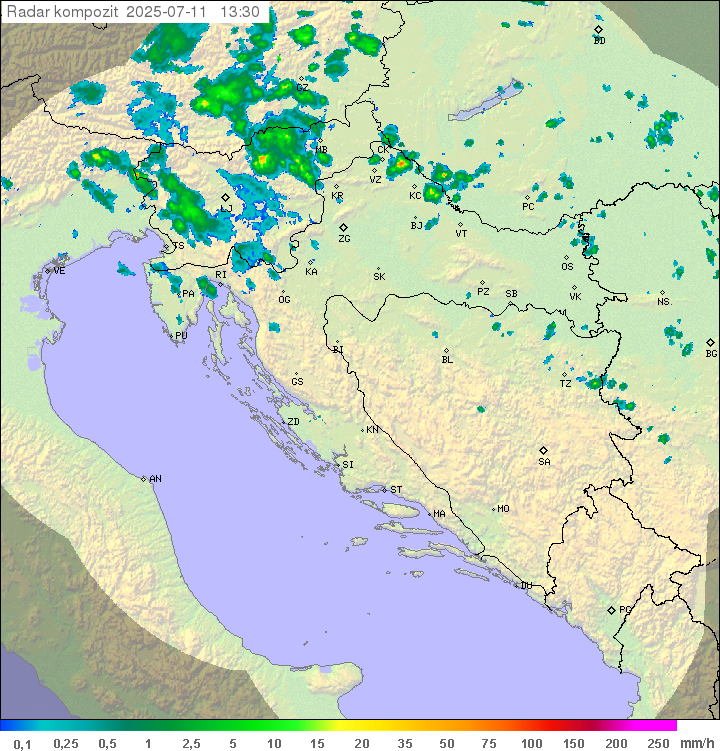 Padavine Hrvaška