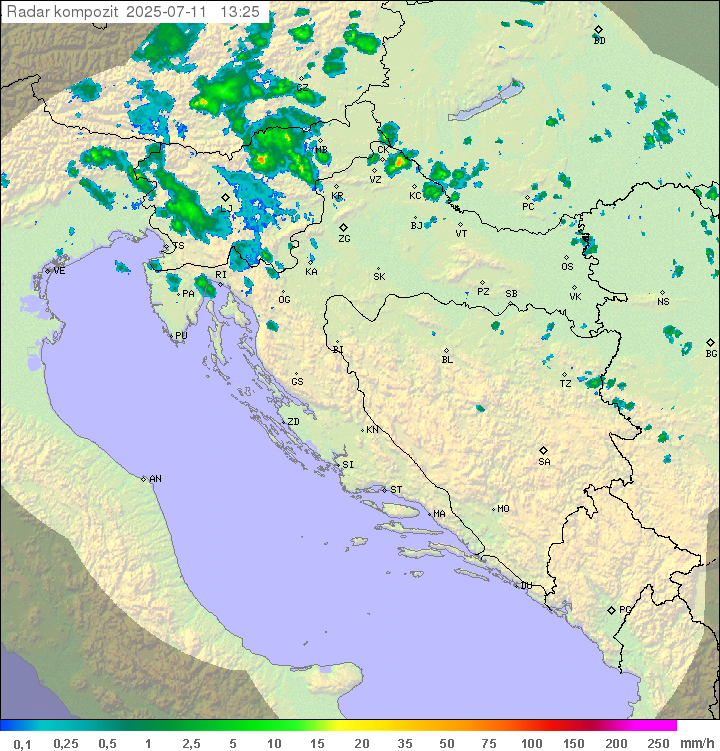 Padavine Hrvaška
