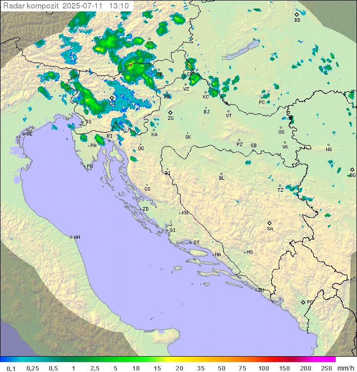 Padavine Hrvaška