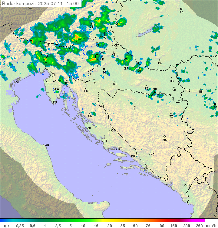 Padavine Hrvaška