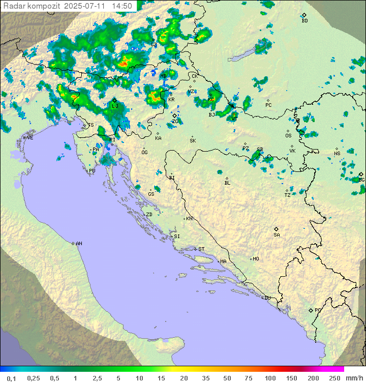 Padavine Hrvaška