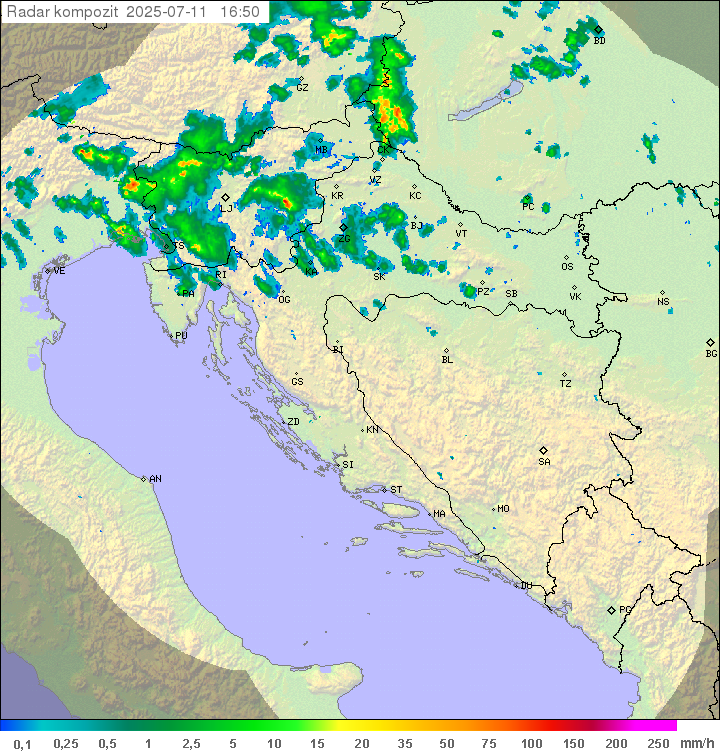 Padavine Hrvaška