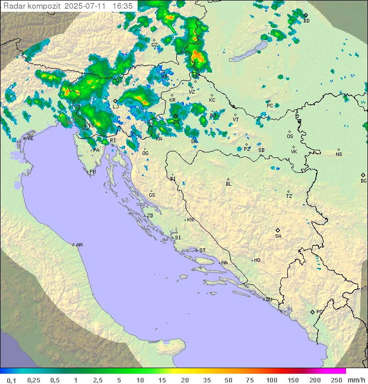 Padavine Hrvaška