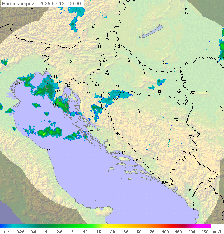 Padavine Hrvaška