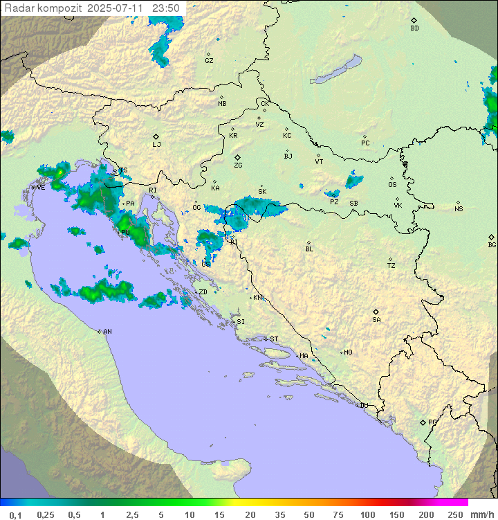 Padavine Hrvaška