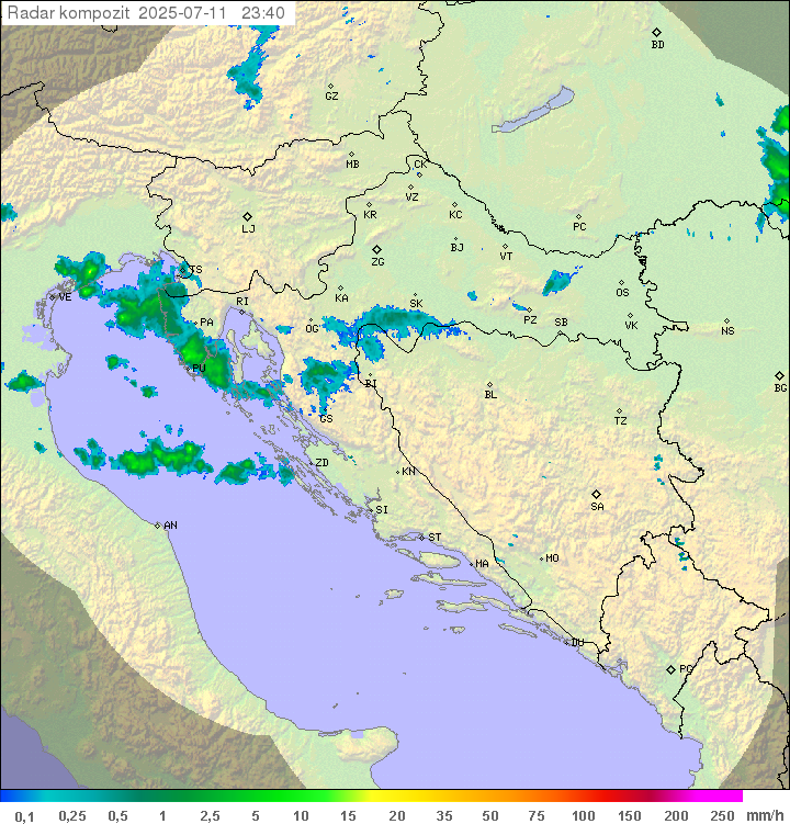 Padavine Hrvaška