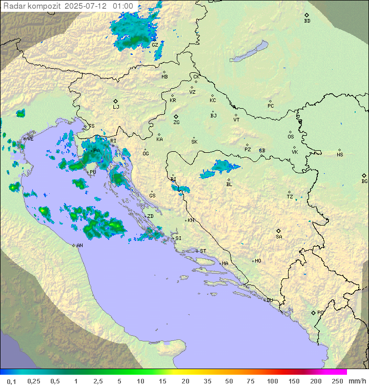 Padavine Hrvaška