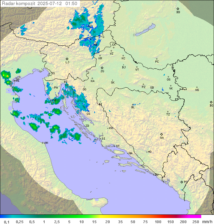 Padavine Hrvaška