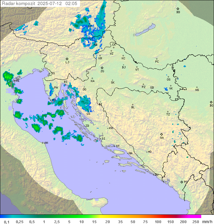 Padavine Hrvaška