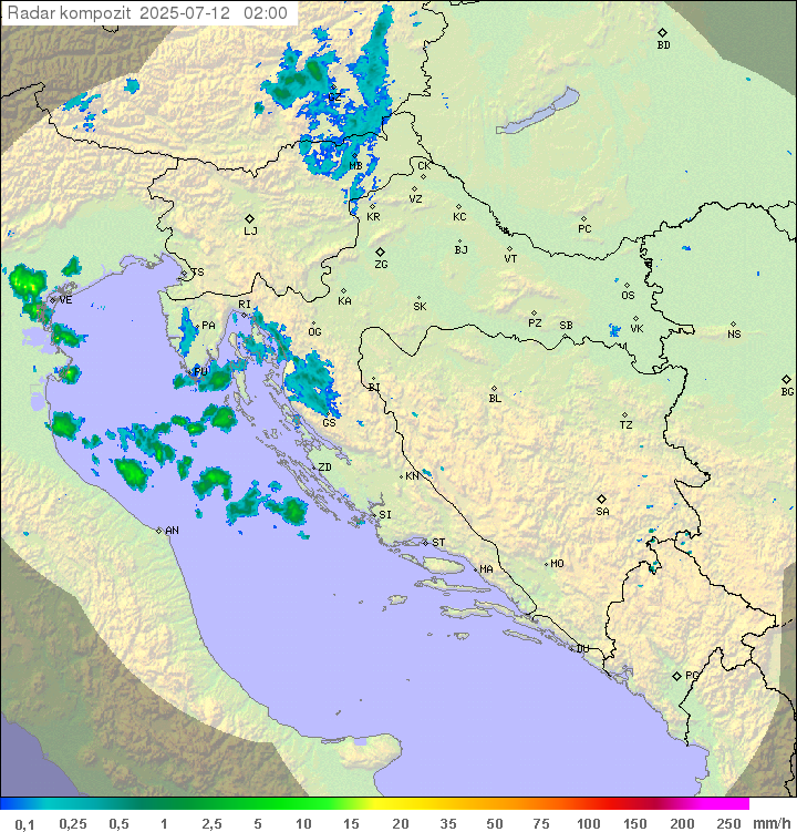 Padavine Hrvaška