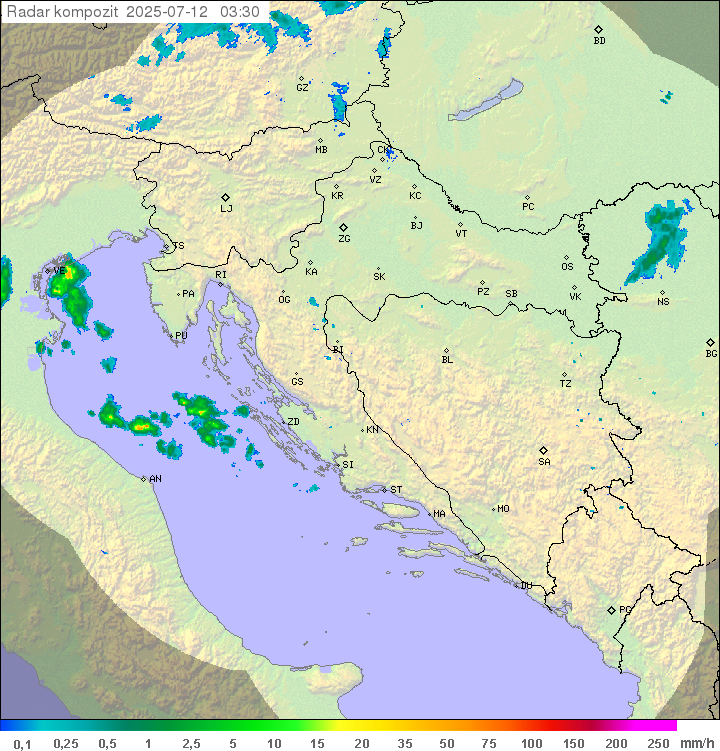 Padavine Hrvaška