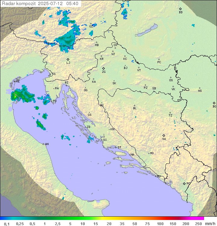 Padavine Hrvaška