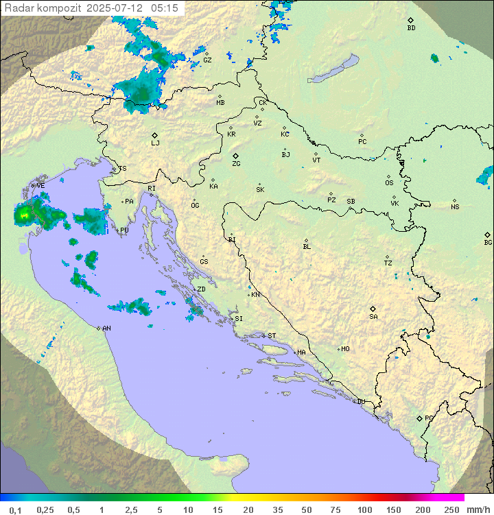 Padavine Hrvaška