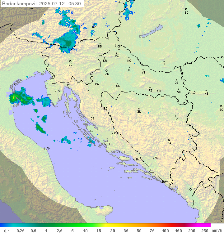 Padavine Hrvaška