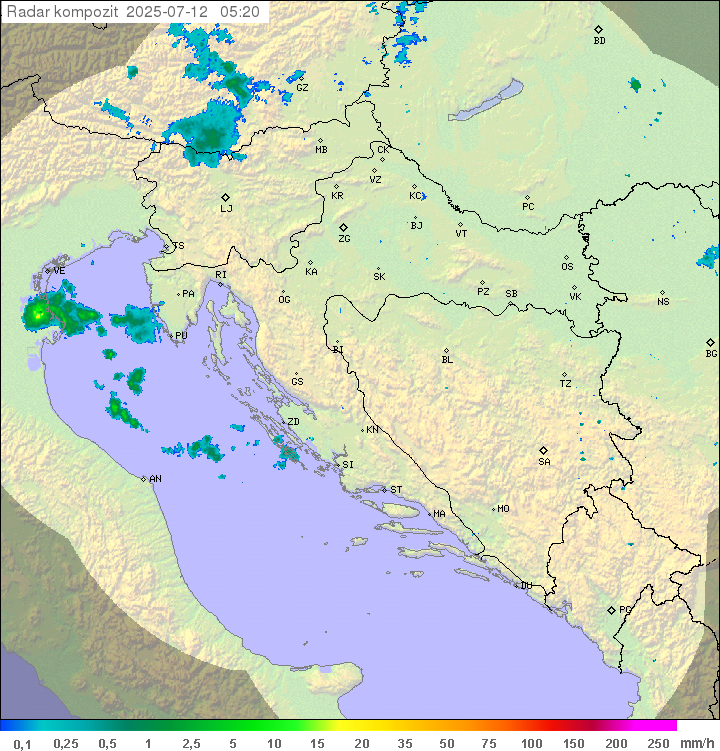Padavine Hrvaška