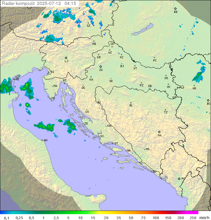 Padavine Hrvaška