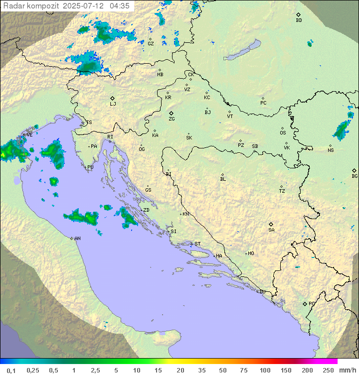 Padavine Hrvaška