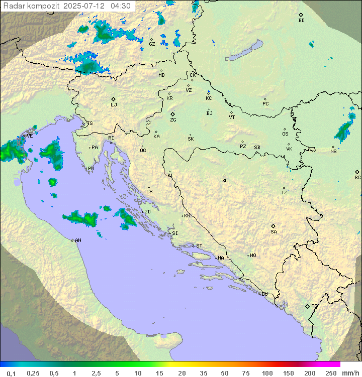 Padavine Hrvaška