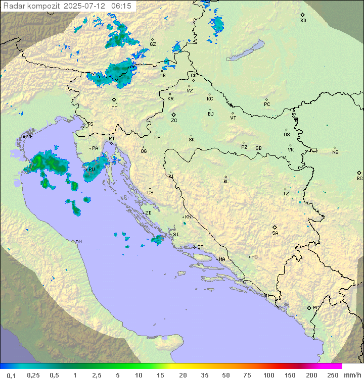 Padavine Hrvaška