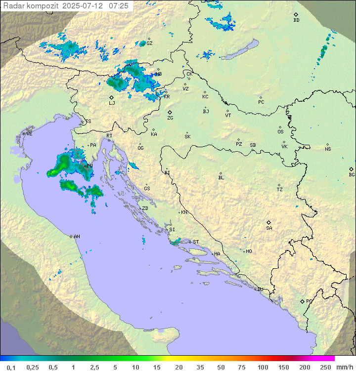 Padavine Hrvaška
