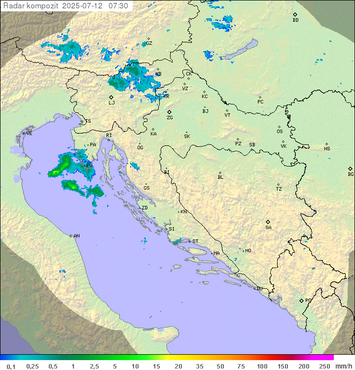 Padavine Hrvaška