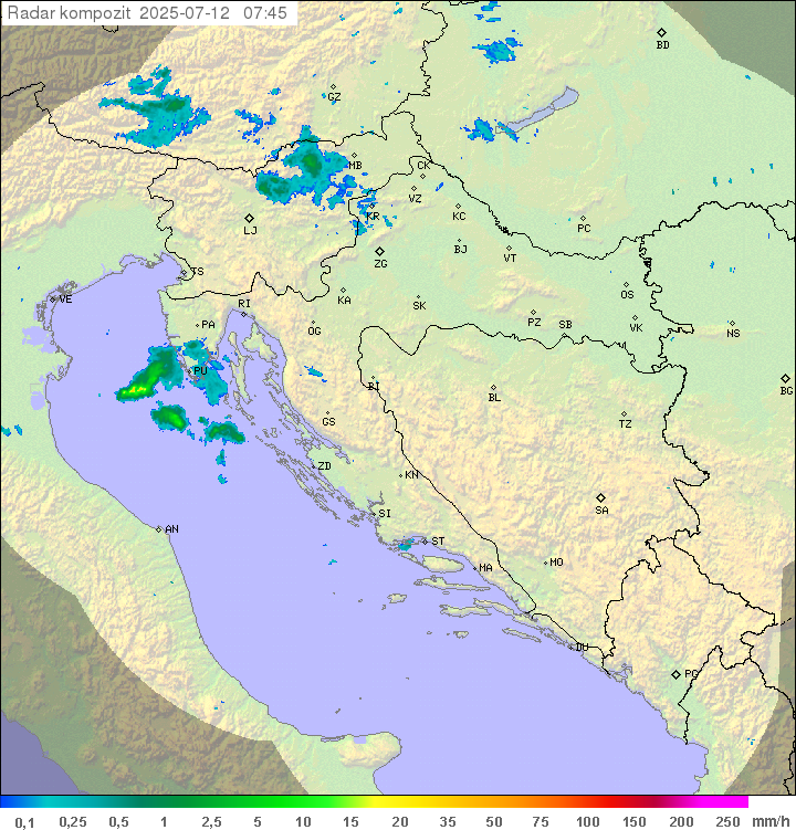 Padavine Hrvaška