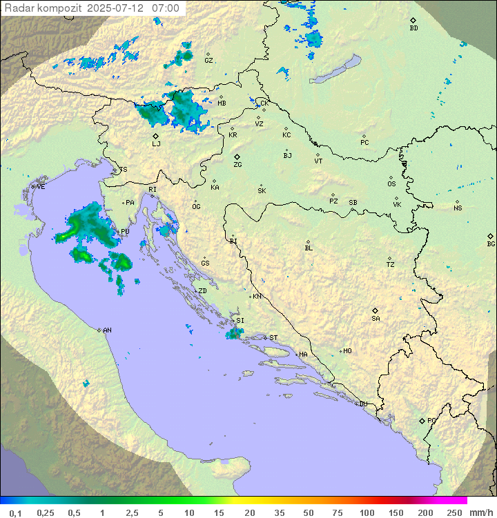 Padavine Hrvaška