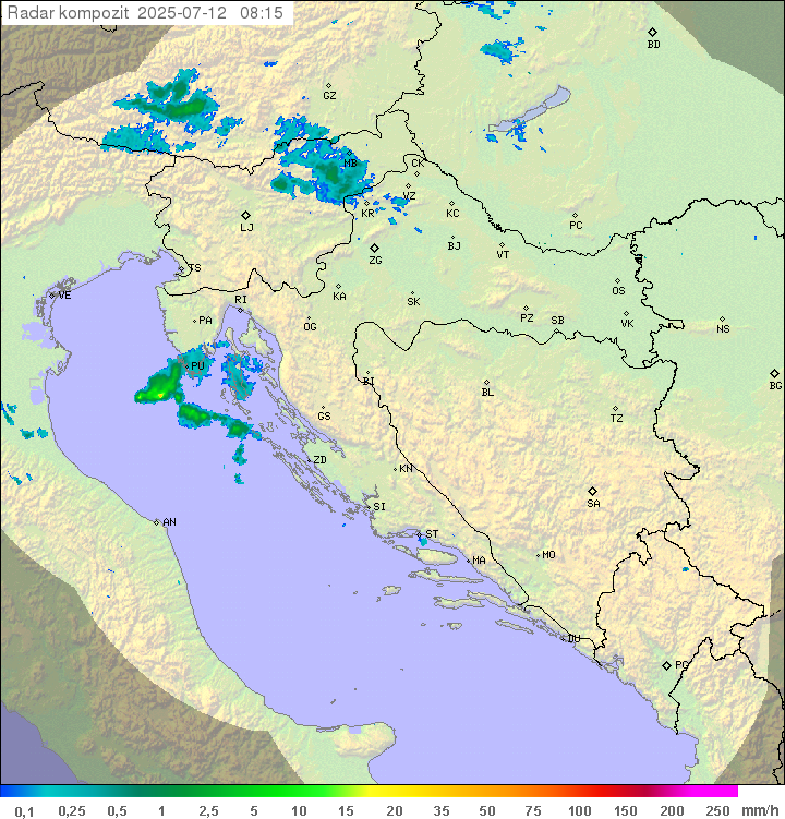 Padavine Hrvaška
