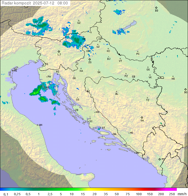 Padavine Hrvaška