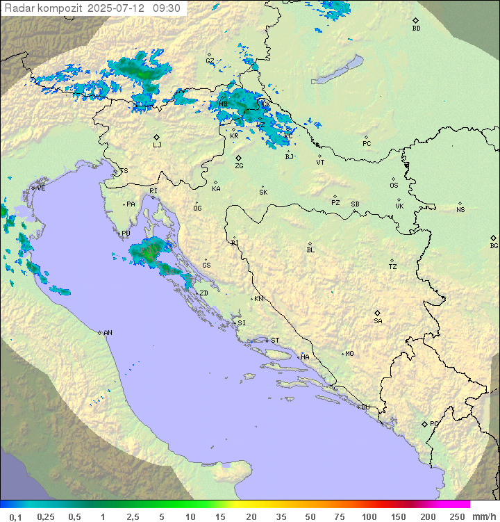 Padavine Hrvaška