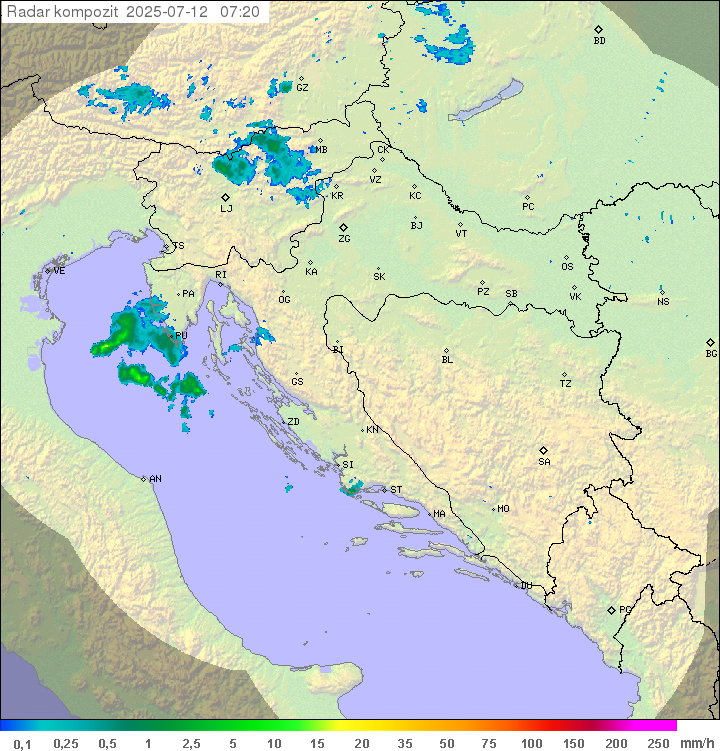 Padavine Hrvaška