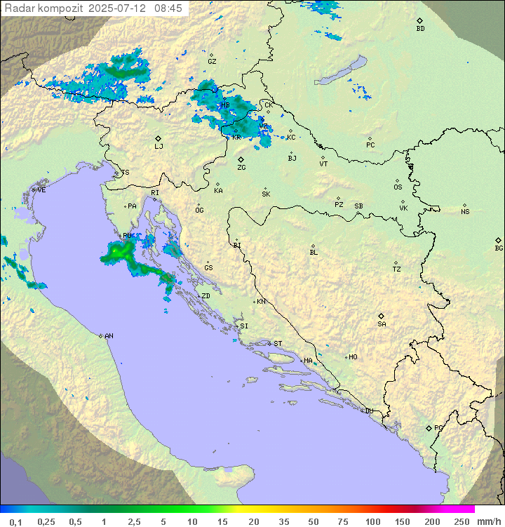 Padavine Hrvaška