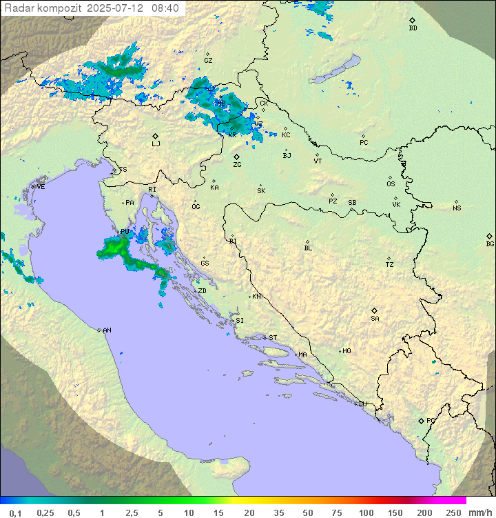 Padavine Hrvaška