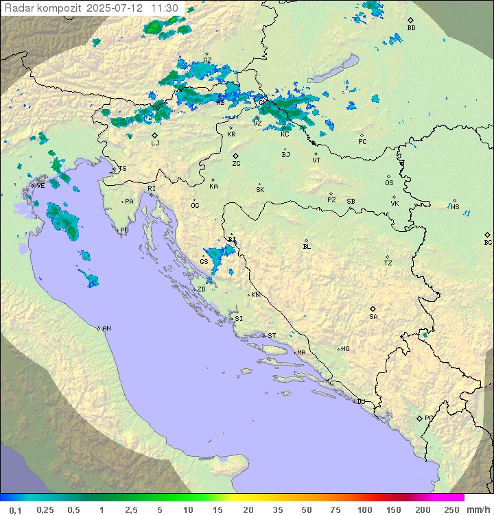 Padavine Hrvaška