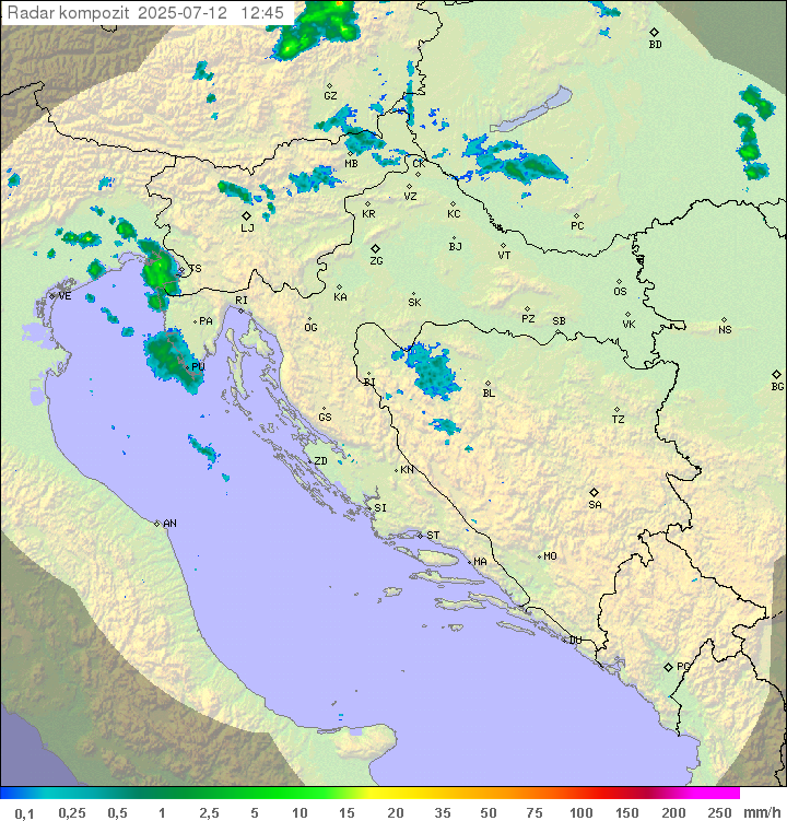 Padavine Hrvaška