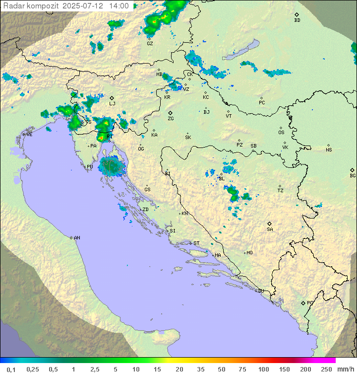 Padavine Hrvaška